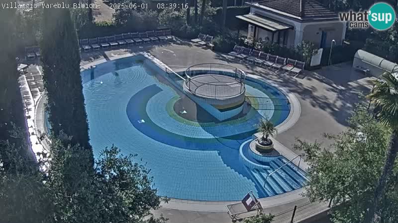 Piscina Villaggio Mare Blu EN VIVO webcam Bibione Pineda – Italia