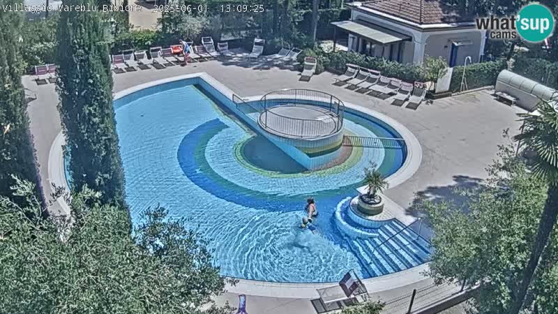 Villaggio Mare Blu piscine LIVE webcam Bibione Pineda – Italie