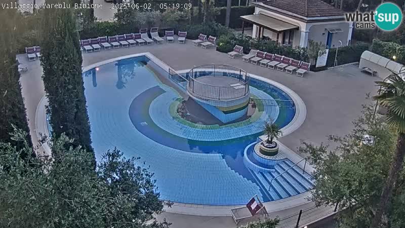 Piscina Villaggio Mare Blu EN VIVO webcam Bibione Pineda – Italia
