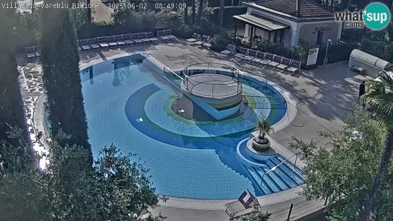 Piscina Villaggio Mare Blu EN VIVO webcam Bibione Pineda – Italia