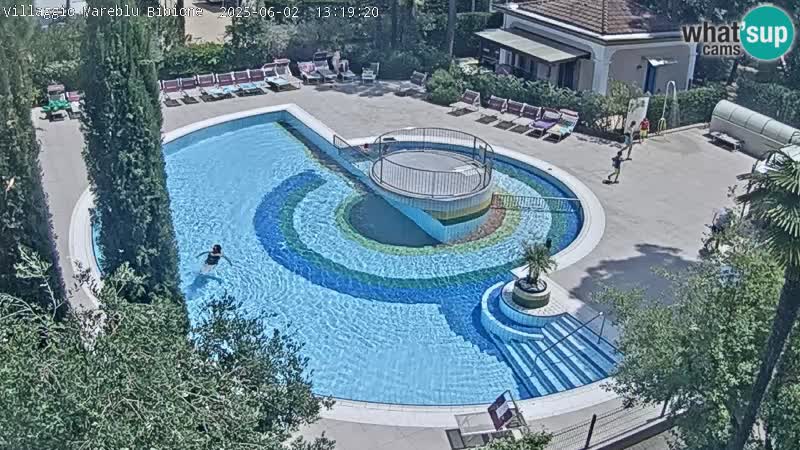 Villaggio Mare Blu piscine LIVE webcam Bibione Pineda – Italie