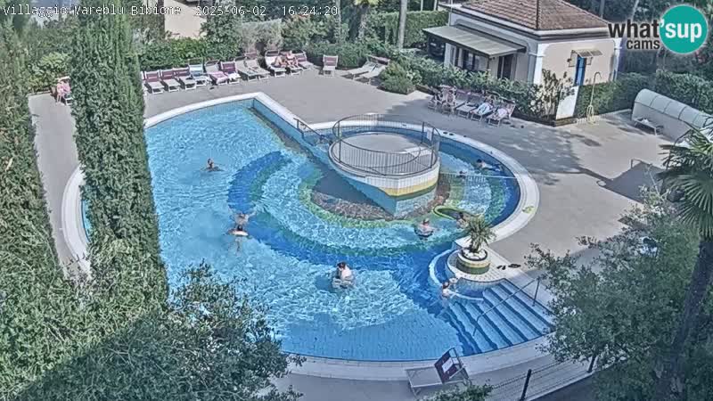 Villaggio Mare Blu piscine LIVE webcam Bibione Pineda – Italie