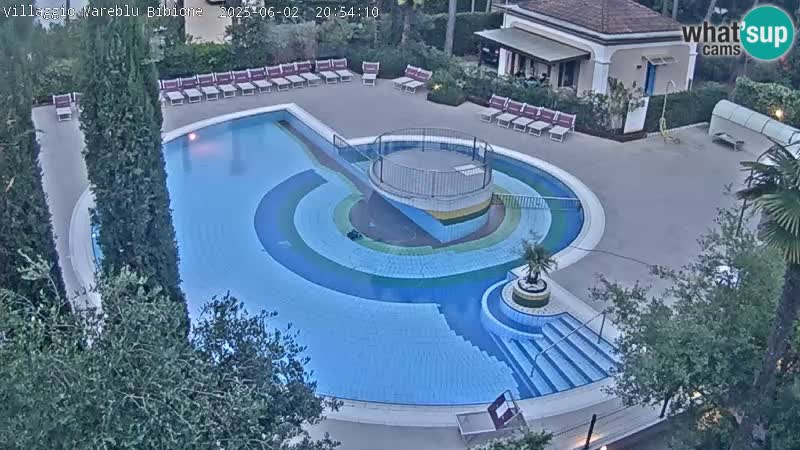 Villaggio Mare Blu piscine LIVE webcam Bibione Pineda – Italie