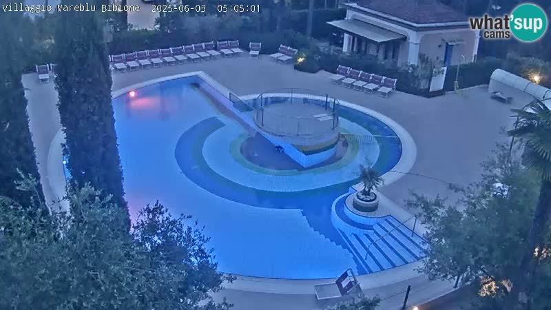 Villaggio Mare Blu bazen Spletna kamera V živo Bibione Pineda – Italija