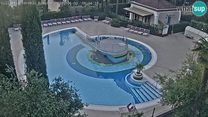 Piscina Villaggio Mare Blu webcam LIVE Bibione Pineda – Italia