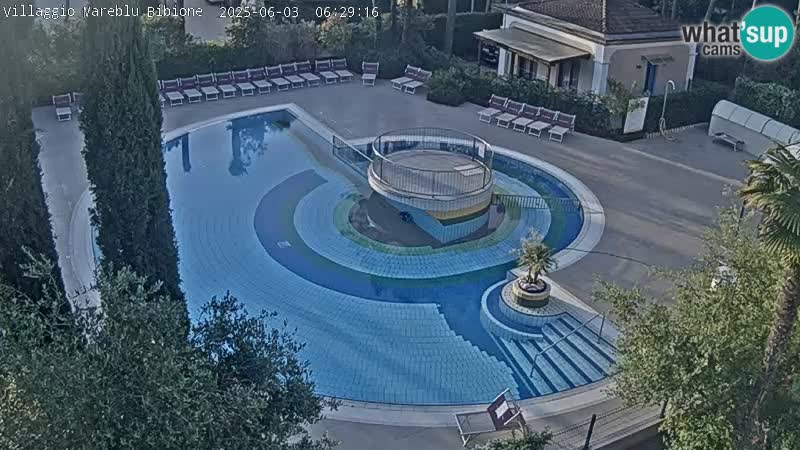 Villaggio Mare Blu piscine LIVE webcam Bibione Pineda – Italie