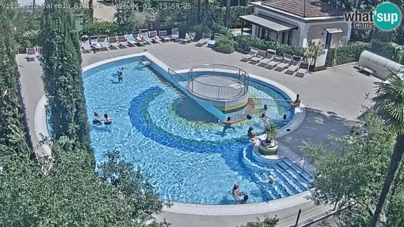 Villaggio Mare Blu piscine LIVE webcam Bibione Pineda – Italie