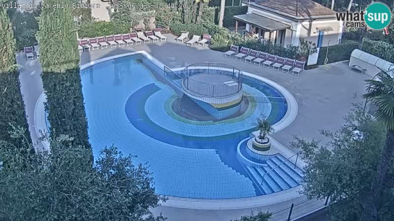 Villaggio Mare Blu piscine LIVE webcam Bibione Pineda – Italie
