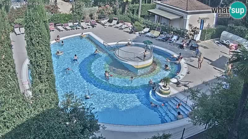 Piscina Villaggio Mare Blu webcam LIVE Bibione Pineda – Italia
