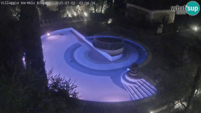 Villaggio Mare Blu bazen UŽIVO web kamera Bibione Pineda – Italija
