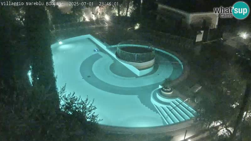 Villaggio Mare Blu bazen Spletna kamera V živo Bibione Pineda – Italija