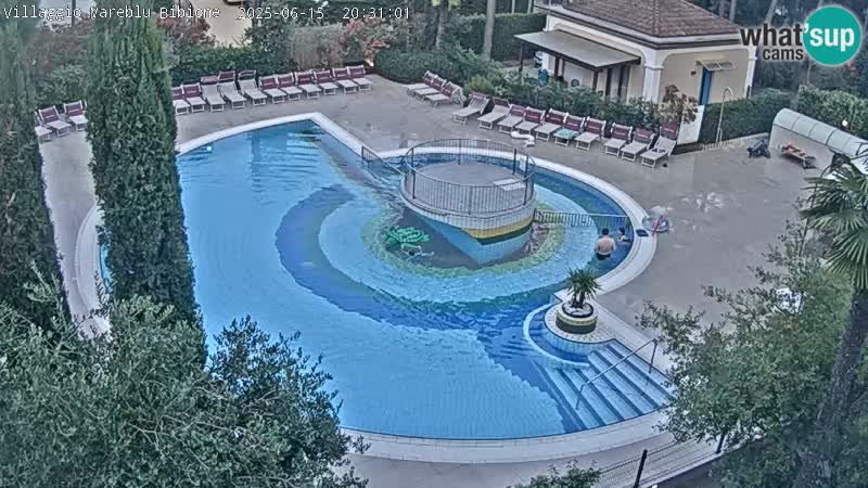 Villaggio Mare Blu pool LIVE webcam Bibione Pineda – Italy