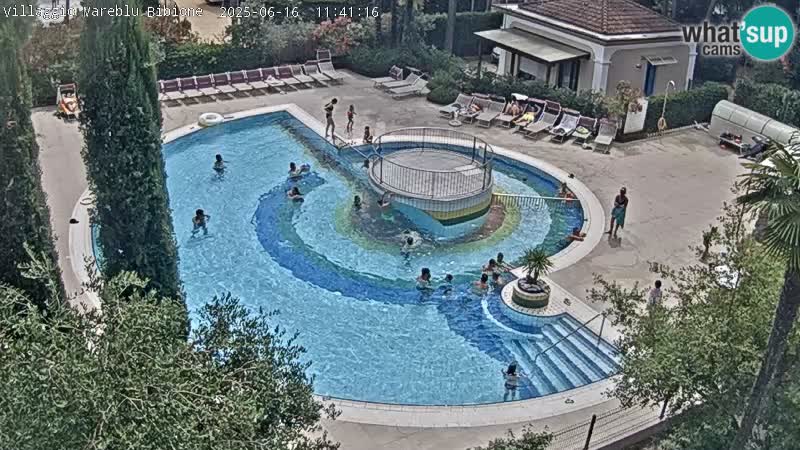 Villaggio Mare Blu Pool LIVE-Webcam Bibione Pineda – Italien