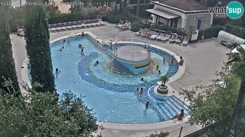 Villaggio Mare Blu Pool LIVE-Webcam Bibione Pineda – Italien