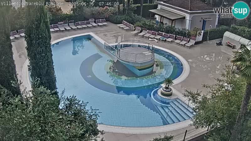 Villaggio Mare Blu piscine LIVE webcam Bibione Pineda – Italie
