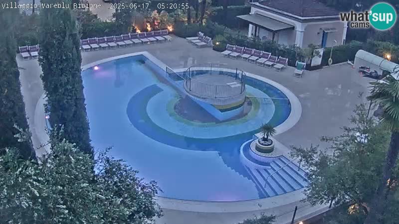 Villaggio Mare Blu piscine LIVE webcam Bibione Pineda – Italie