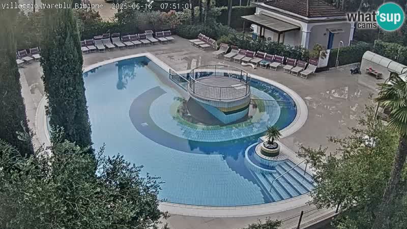 Villaggio Mare Blu piscine LIVE webcam Bibione Pineda – Italie