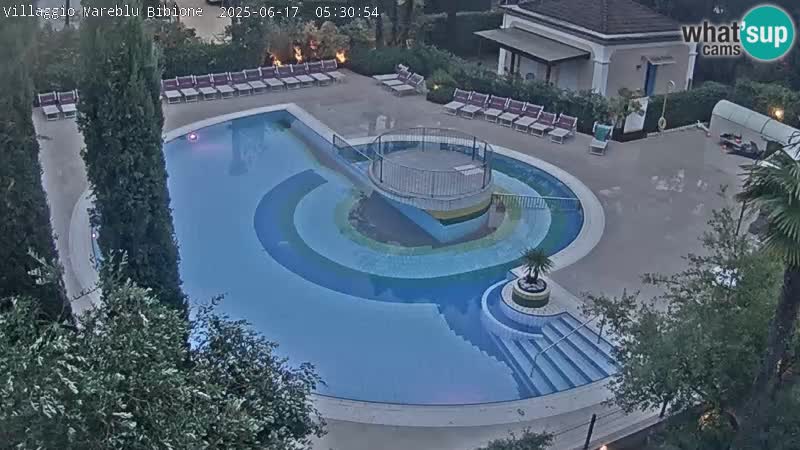 Villaggio Mare Blu piscine LIVE webcam Bibione Pineda – Italie