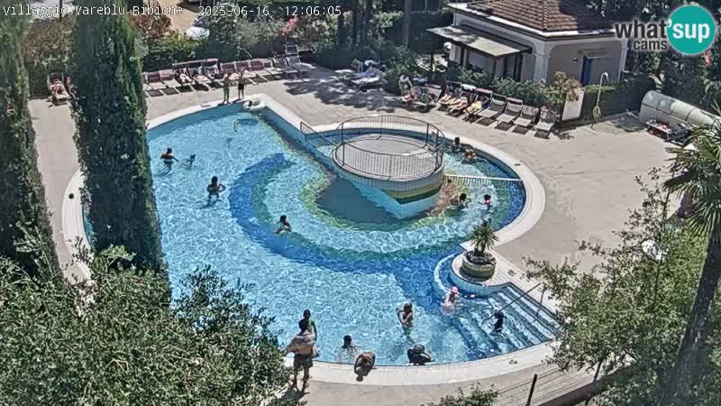 Villaggio Mare Blu piscine LIVE webcam Bibione Pineda – Italie
