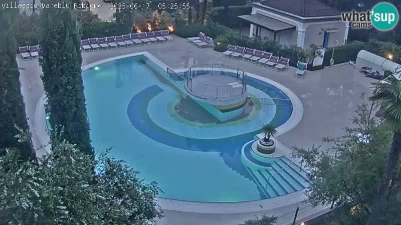 Piscina Villaggio Mare Blu EN VIVO webcam Bibione Pineda – Italia