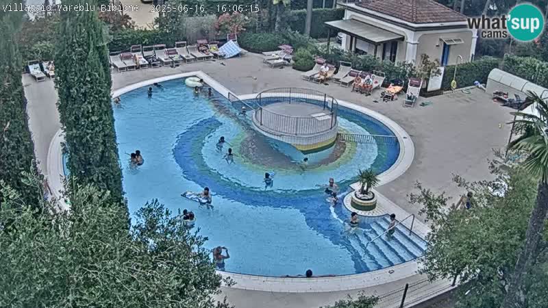 Piscina Villaggio Mare Blu webcam LIVE Bibione Pineda – Italia