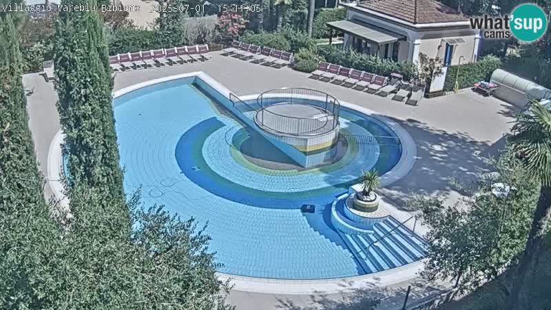 Villaggio Mare Blu pool LIVE webcam Bibione Pineda – Italy