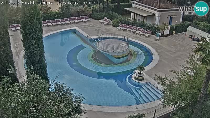 Piscina Villaggio Mare Blu EN VIVO webcam Bibione Pineda – Italia