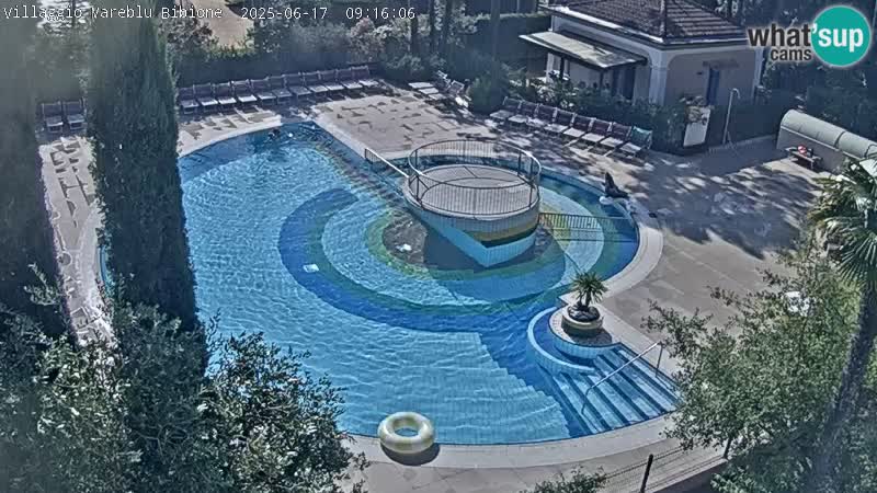 Piscina Villaggio Mare Blu EN VIVO webcam Bibione Pineda – Italia