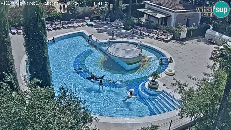 Piscina Villaggio Mare Blu EN VIVO webcam Bibione Pineda – Italia