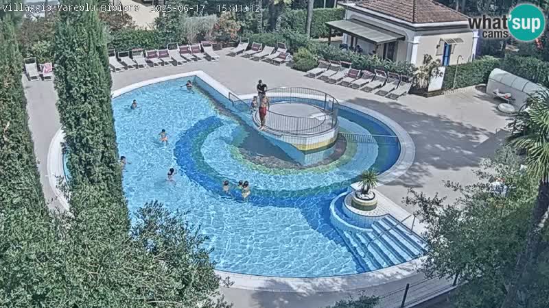 Piscina Villaggio Mare Blu webcam LIVE Bibione Pineda – Italia