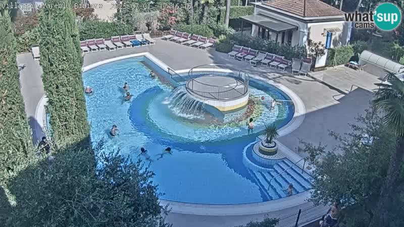 Piscina Villaggio Mare Blu webcam LIVE Bibione Pineda – Italia