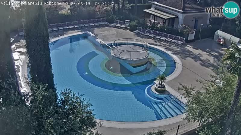 Piscina Villaggio Mare Blu EN VIVO webcam Bibione Pineda – Italia