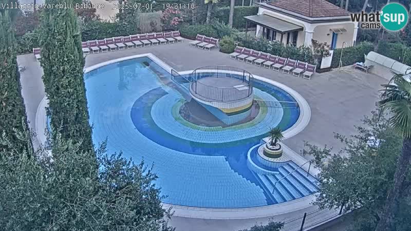 Piscina Villaggio Mare Blu webcam LIVE Bibione Pineda – Italia