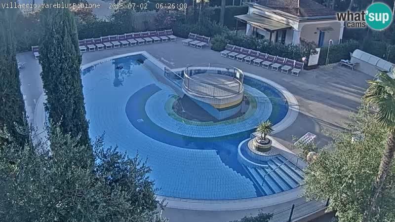 Villaggio Mare Blu pool LIVE webcam Bibione Pineda – Italy