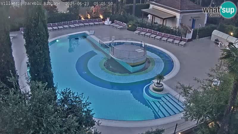 Villaggio Mare Blu pool LIVE webcam Bibione Pineda – Italy