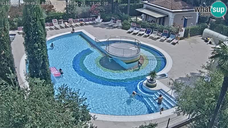 Villaggio Mare Blu pool LIVE webcam Bibione Pineda – Italy