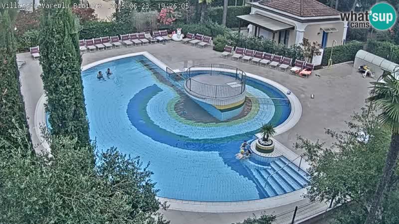 Villaggio Mare Blu pool LIVE webcam Bibione Pineda – Italy