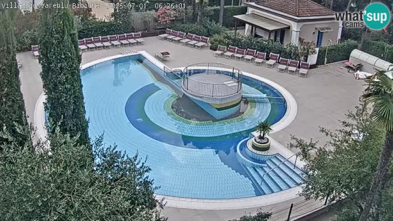Villaggio Mare Blu piscine LIVE webcam Bibione Pineda – Italie