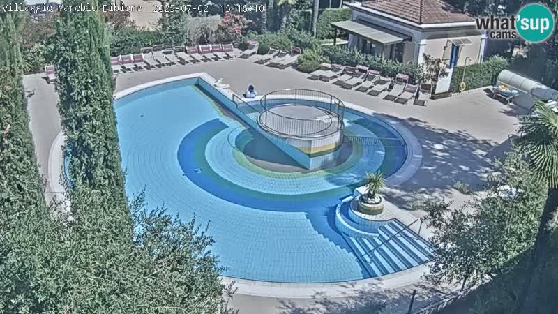Villaggio Mare Blu bazen Spletna kamera V živo Bibione Pineda – Italija