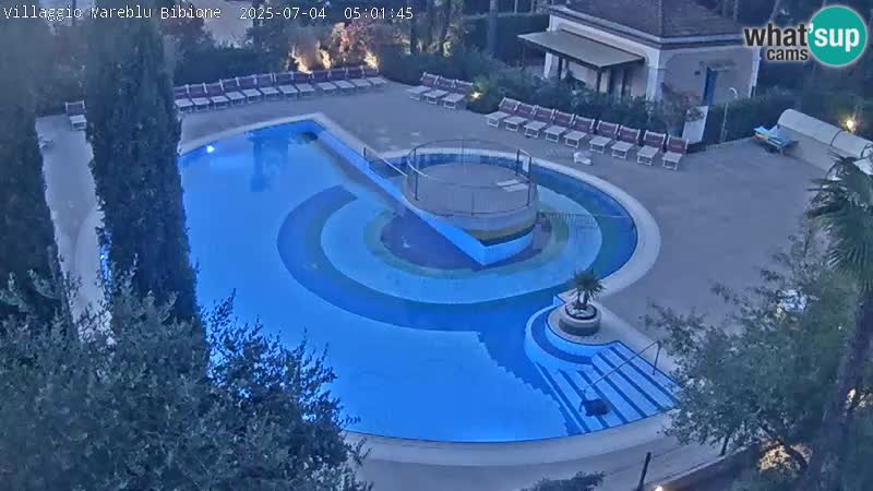 Villaggio Mare Blu piscine LIVE webcam Bibione Pineda – Italie