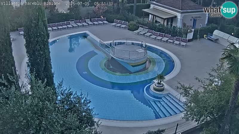 Piscina Villaggio Mare Blu EN VIVO webcam Bibione Pineda – Italia