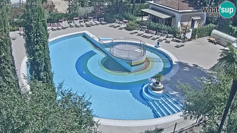 Piscina Villaggio Mare Blu EN VIVO webcam Bibione Pineda – Italia