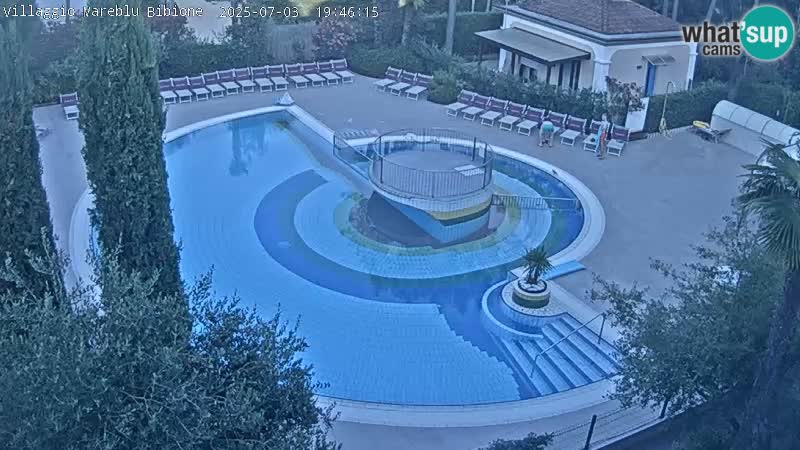 Piscina Villaggio Mare Blu EN VIVO webcam Bibione Pineda – Italia