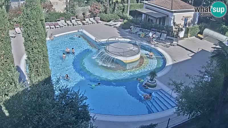 Villaggio Mare Blu piscine LIVE webcam Bibione Pineda – Italie