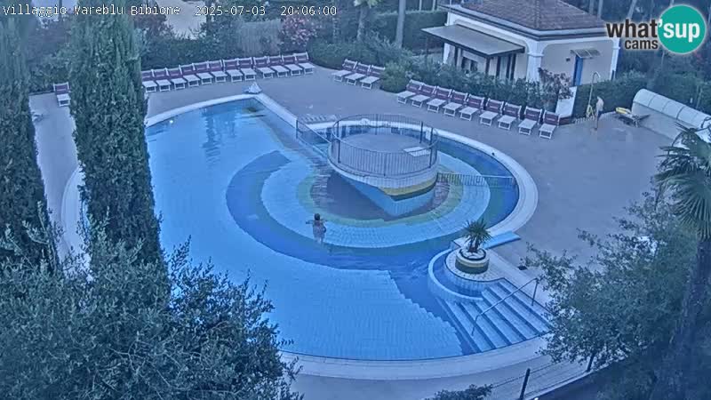 Villaggio Mare Blu pool LIVE webcam Bibione Pineda – Italy