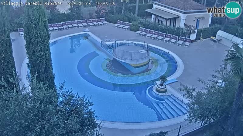 Villaggio Mare Blu pool LIVE webcam Bibione Pineda – Italy