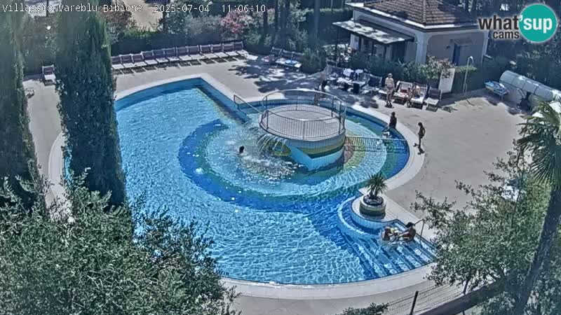 Villaggio Mare Blu pool LIVE webcam Bibione Pineda – Italy