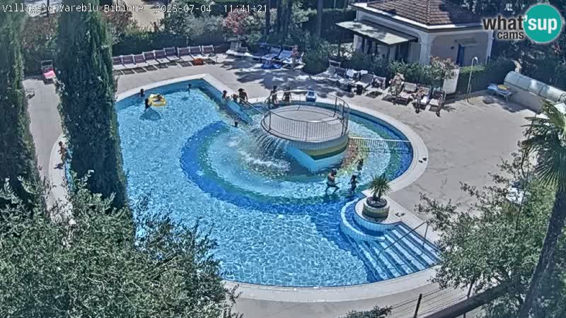 Villaggio Mare Blu pool LIVE webcam Bibione Pineda – Italy
