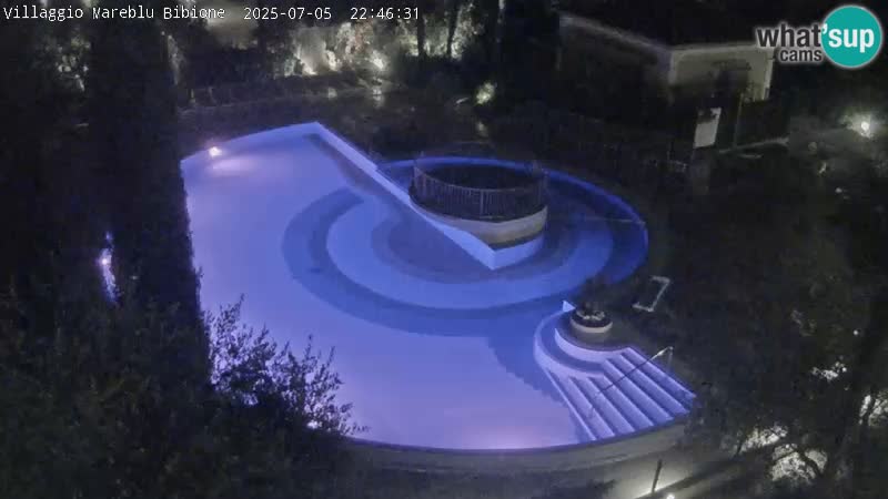 Villaggio Mare Blu bazen UŽIVO web kamera Bibione Pineda – Italija