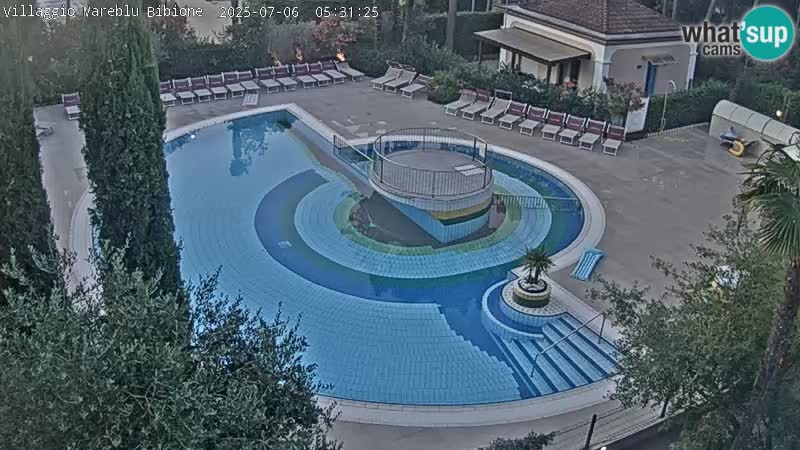 Villaggio Mare Blu piscine LIVE webcam Bibione Pineda – Italie